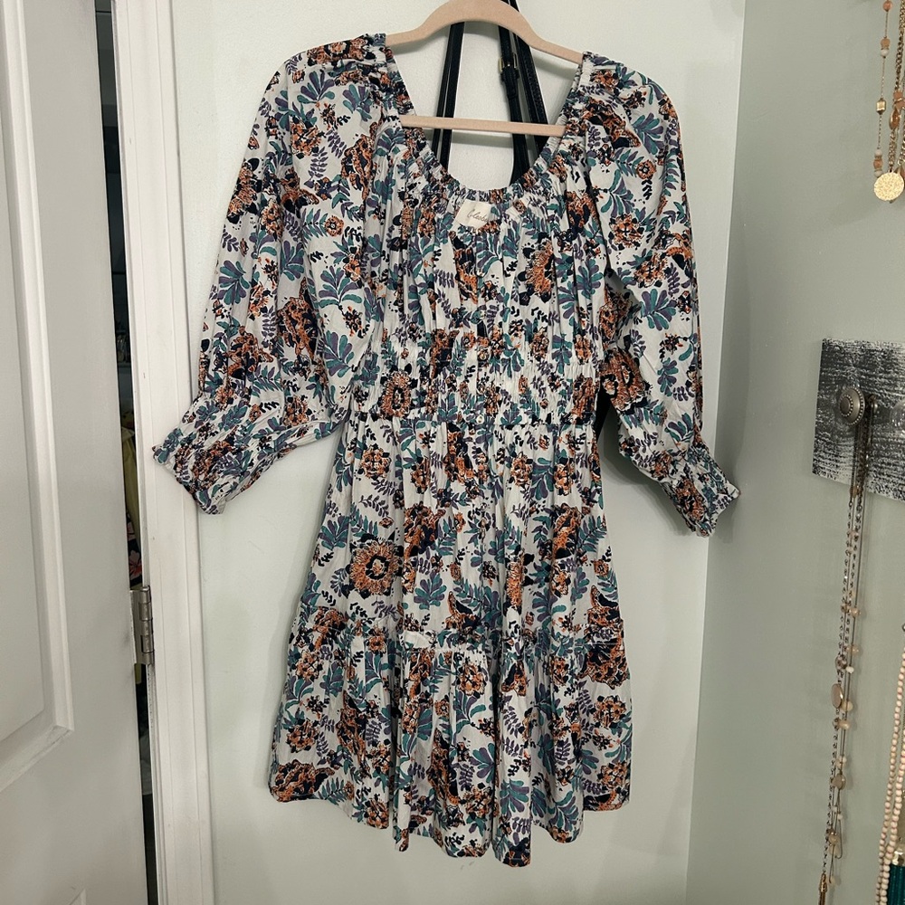 Cleobella Multicolor Floral Long Sleeve Dress